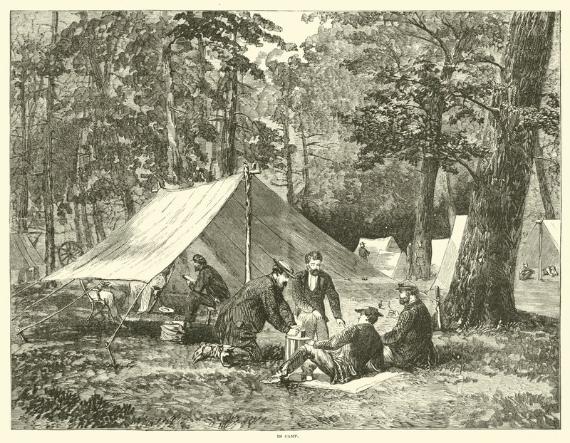 A táborban 1863. júl alkotó: American School