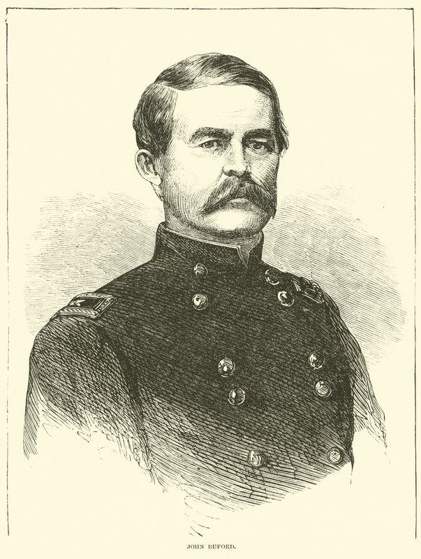 John Buford, 1863. július alkotó: American School