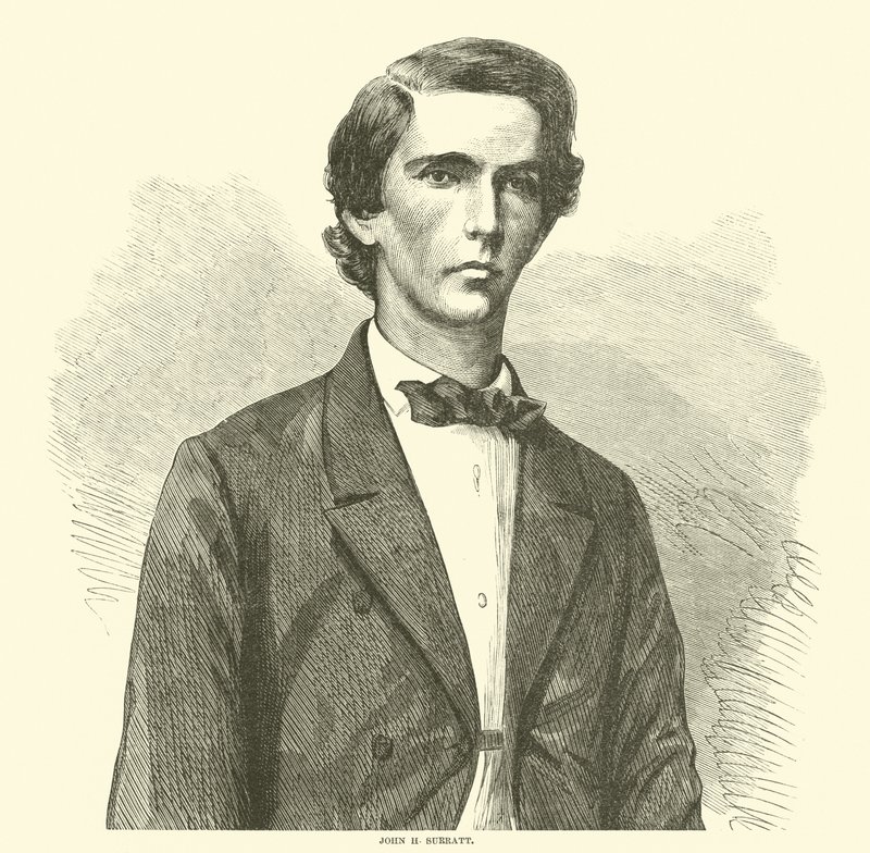 John H Surratt, 1865. április alkotó: American School