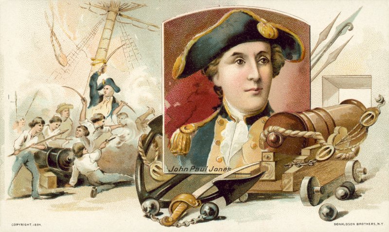 John Paul Jones (chromolitho) alkotó: American School