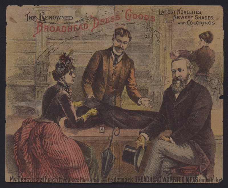 Julia és Ulysses S. Grant elnök (színes litográfia) alkotó: American School