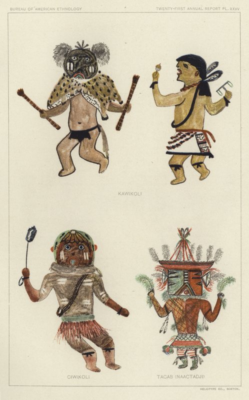 Kawikoli, Ciwikoli, Tacab (Naactadji) (színes litográfia) alkotó: American School