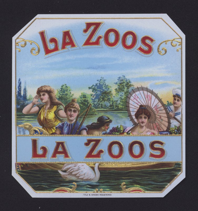 La Zoos, szivarcímke (chromolitho) alkotó: American School