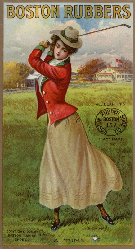 Lady Golfer Swinging Club alkotó: American School