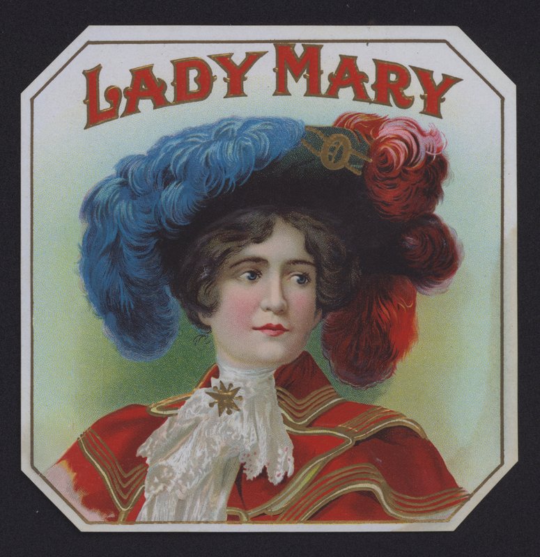 Lady Mary, szivarcímke (chromolitho) alkotó: American School