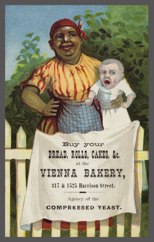 Lady with Baby hirdeti a Vienna Bakery-t alkotó: American School