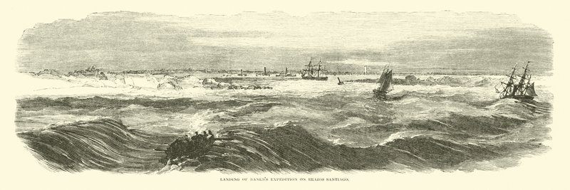 Bankss-expedíció partraszállása Brazos Santiagóban, 1863. november alkotó: American School