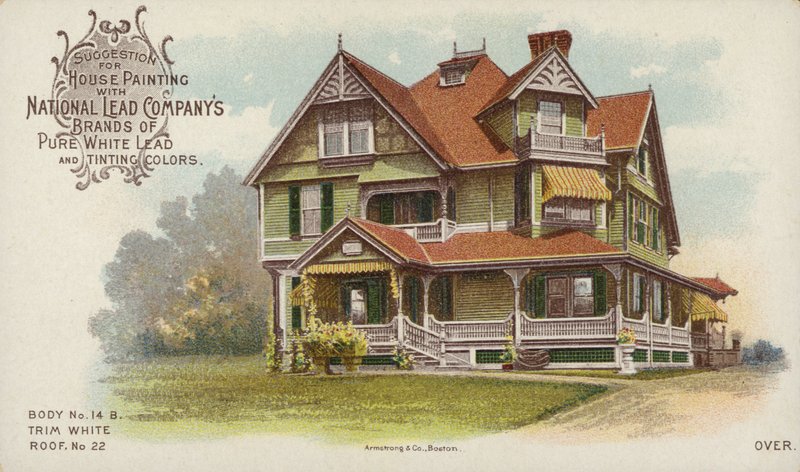 Nagy családi ház, házfestés hirdetése alkotó: American School