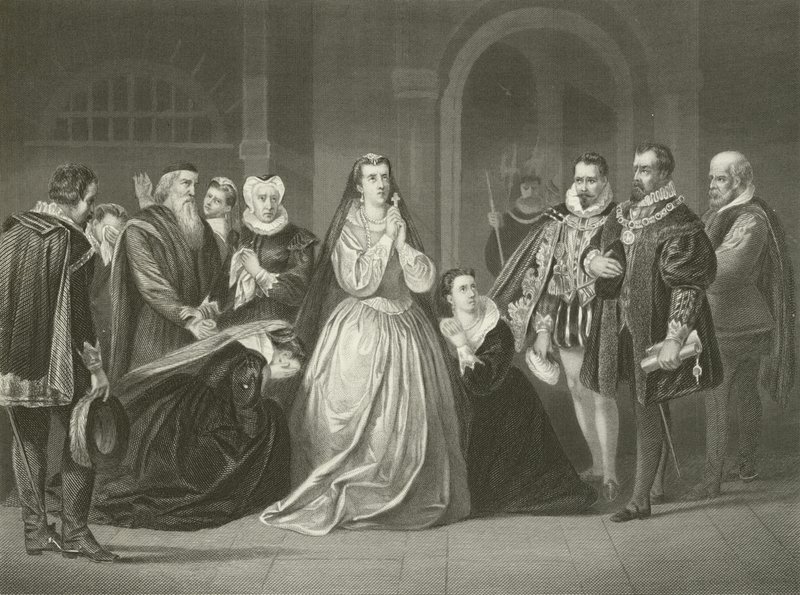Mária, a skót királynő utolsó pillanatai, 1587 alkotó: American School