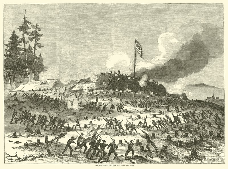 Longstreets támadás Fort Sanders ellen, 1863. november alkotó: American School