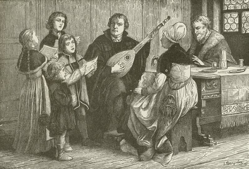 Luther családja körében alkotó: American School