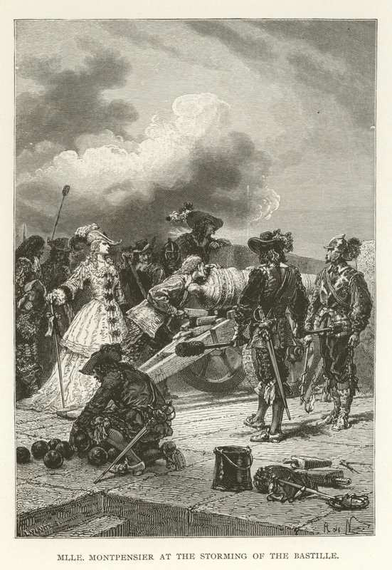 Mademoiselle Montpensier a Bastille megrohanásánál alkotó: American School