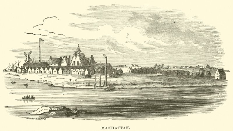 Manhattan (metszet) alkotó: American School