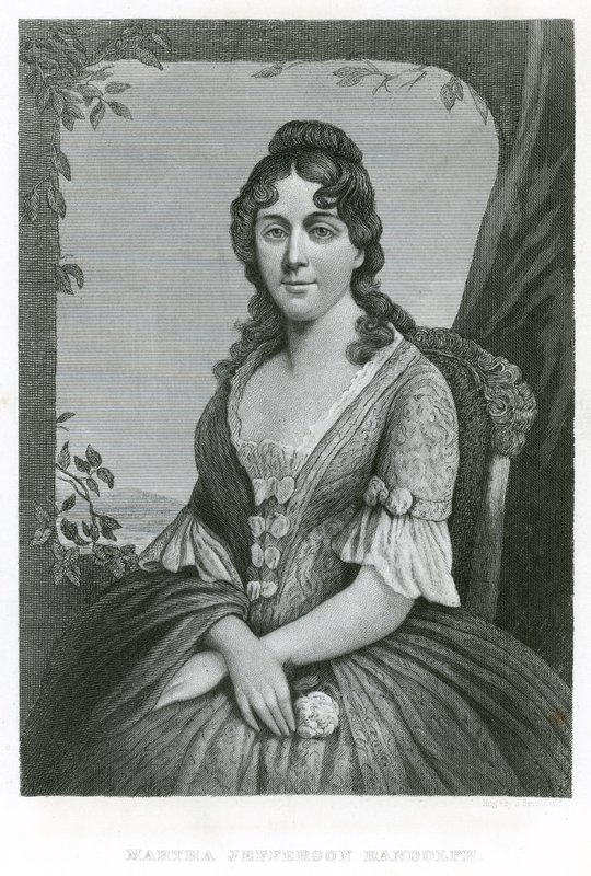 Martha Jefferson Randolph (metszet) alkotó: American School