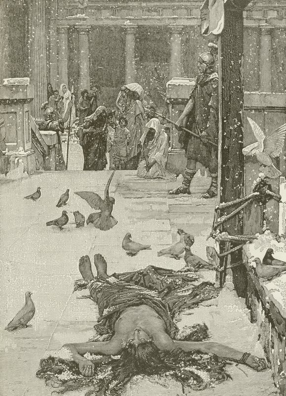 Szent Eulalia mártíromsága, J W Waterhouse festményéről alkotó: American School