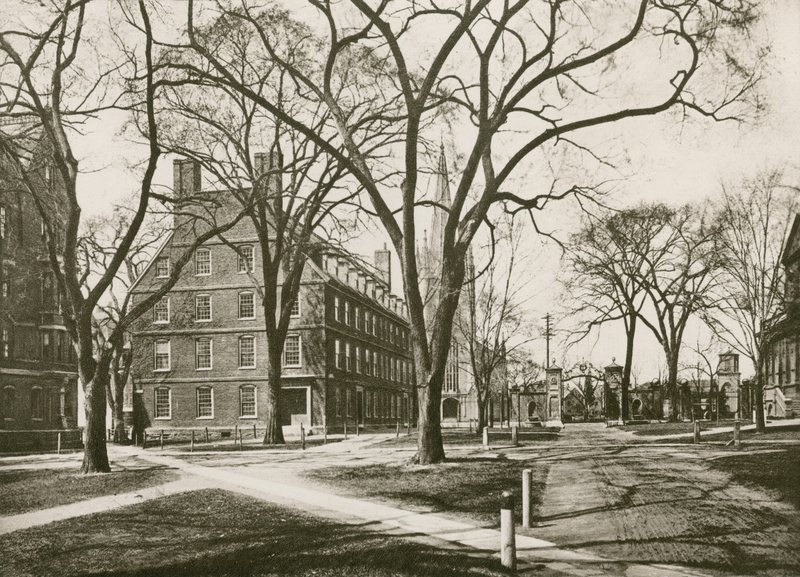 Massachusetts Hall, Harvard Egyetem, Cambridge (fénynyomat) alkotó: American School