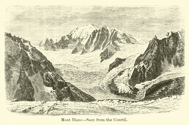 Mont Blanc, a Courtilból nézve alkotó: American School