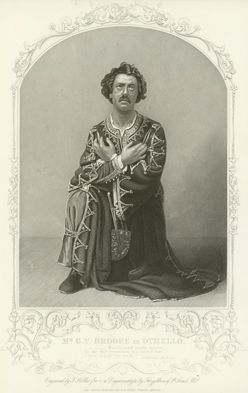 Mr G V Brooke, mint Othello, Othello, III. felvonás, 3. jelenet alkotó: American School