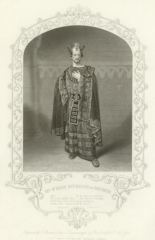 Mr. MKean Buchanan mint Macbeth, III. felvonás, i. jelenet alkotó: American School