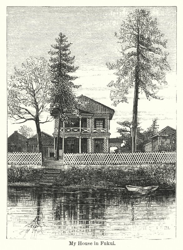 Házam Fukuiban (metszet) alkotó: American School