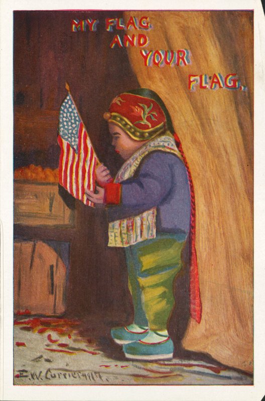 Az én zászlóm és a te zászlód (színes litó) alkotó: American School