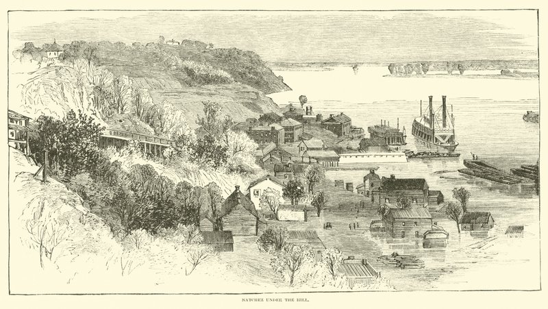 Natchez a domb alatt, 1862. máj alkotó: American School