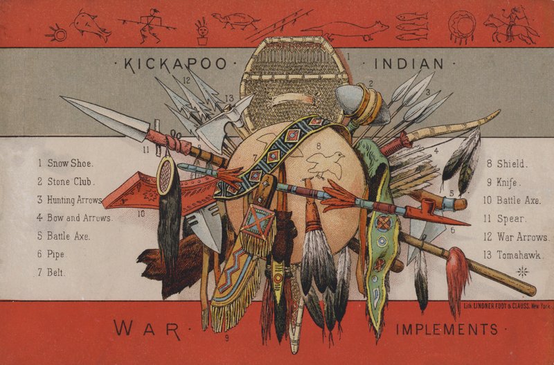 Indián háborús eszközök alkotó: American School