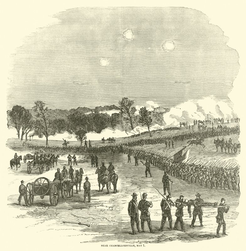 Chancellorsville közelében, 1863. május 1 alkotó: American School