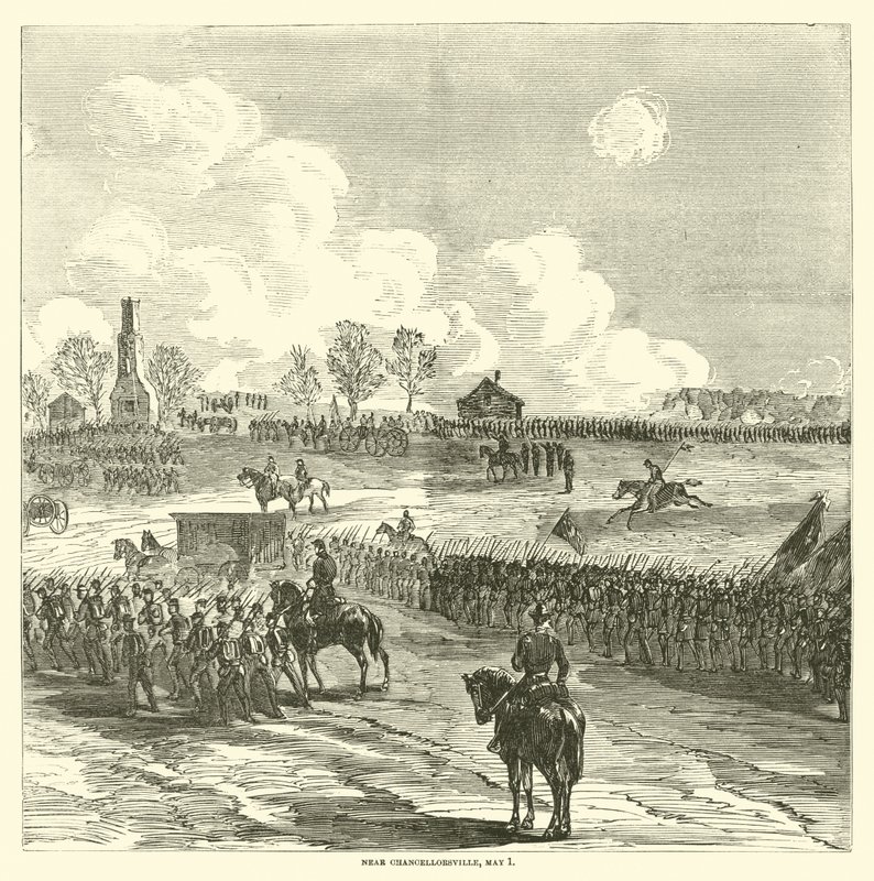 Chancellorsville közelében, 1863. május 1 alkotó: American School