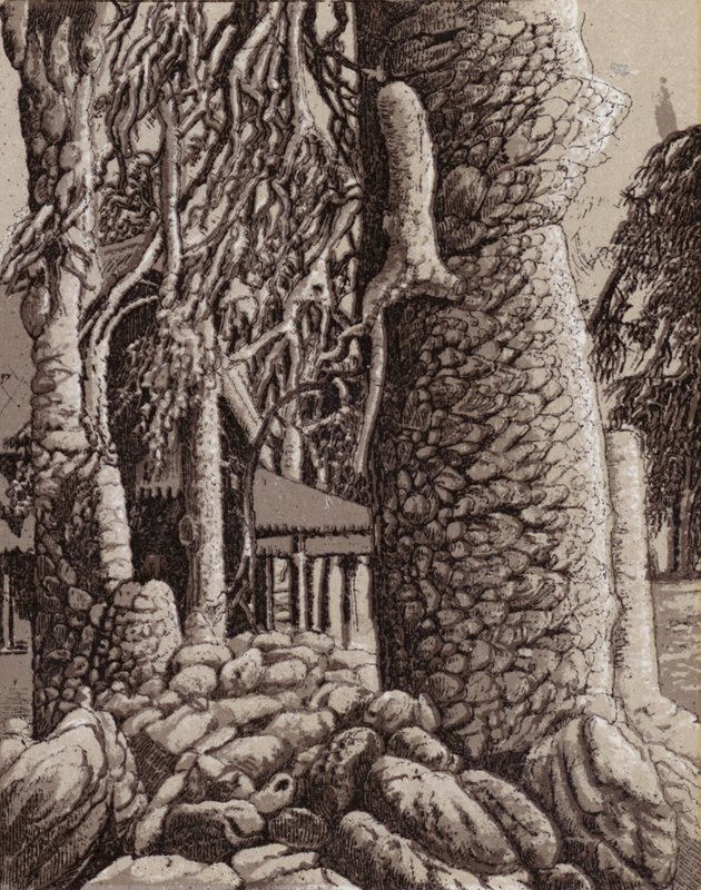 Niagara-vízesés: Téli csodák a parkban (litho) alkotó: American School