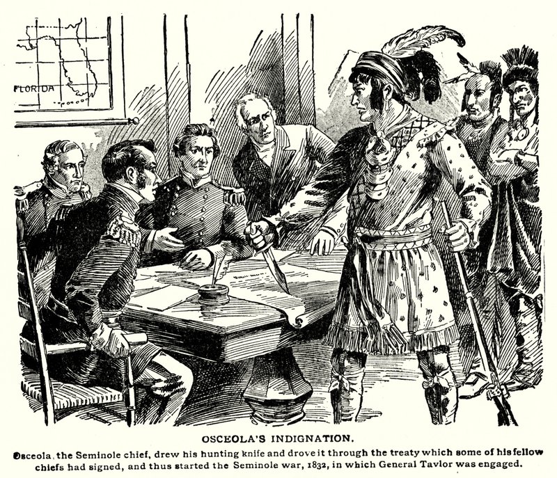 Osceola felháborodása (litográfia) alkotó: American School