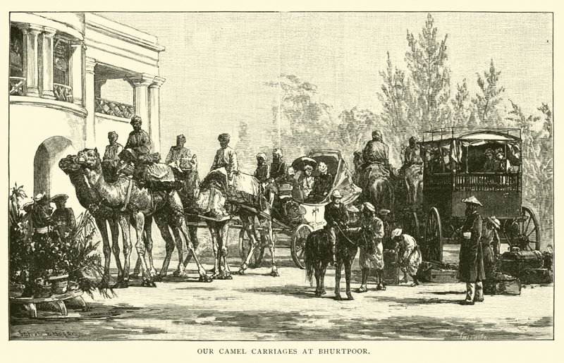 A tevekocsiink Bhurtpoorban alkotó: American School