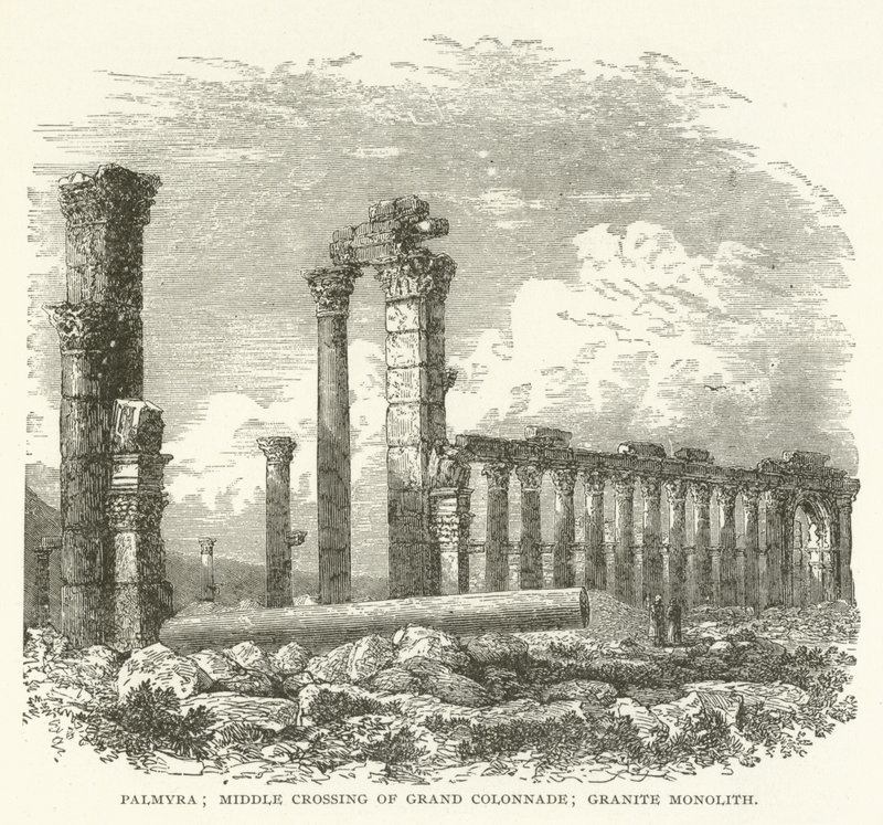 Borpálma; a Grand Colonnade középső kereszteződése; Gránit monolit alkotó: American School