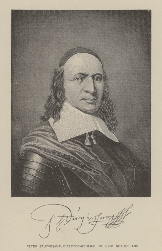 Peter Stuyvesant, Új-Hollandia főigazgatója (litho) alkotó: American School