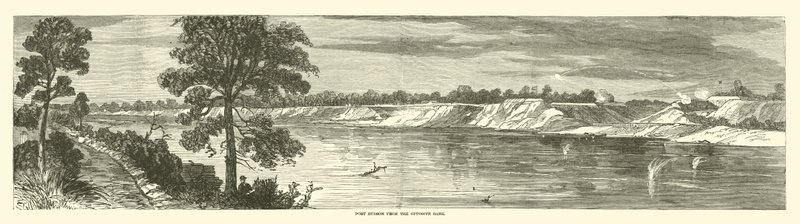 Port Hudson a túlpartról, 1863. május alkotó: American School