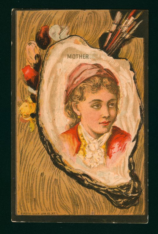 Egy anya portréja (chromolitho) alkotó: American School