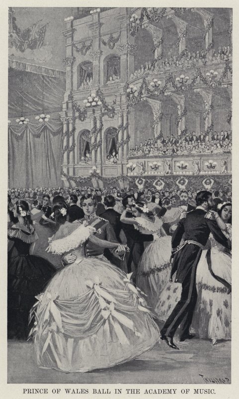 Prince of Wales Bál a Zeneakadémián (litho) alkotó: American School