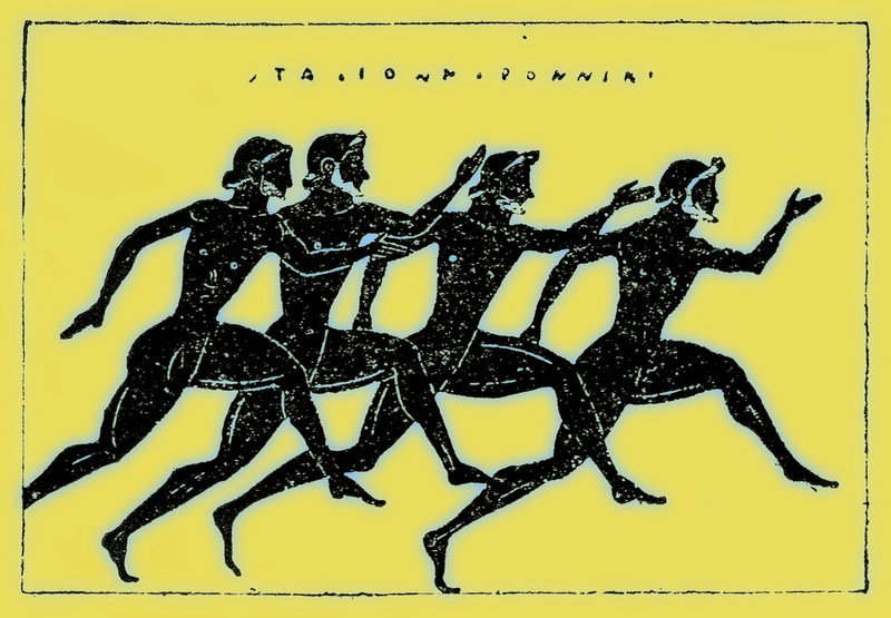 Verseny, illusztráció: Victor Duruy Görögország története, 1890-ben (digitálisan javított kép) alkotó: American School