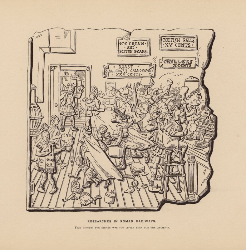 Római vasúti kutatások (litho) alkotó: American School
