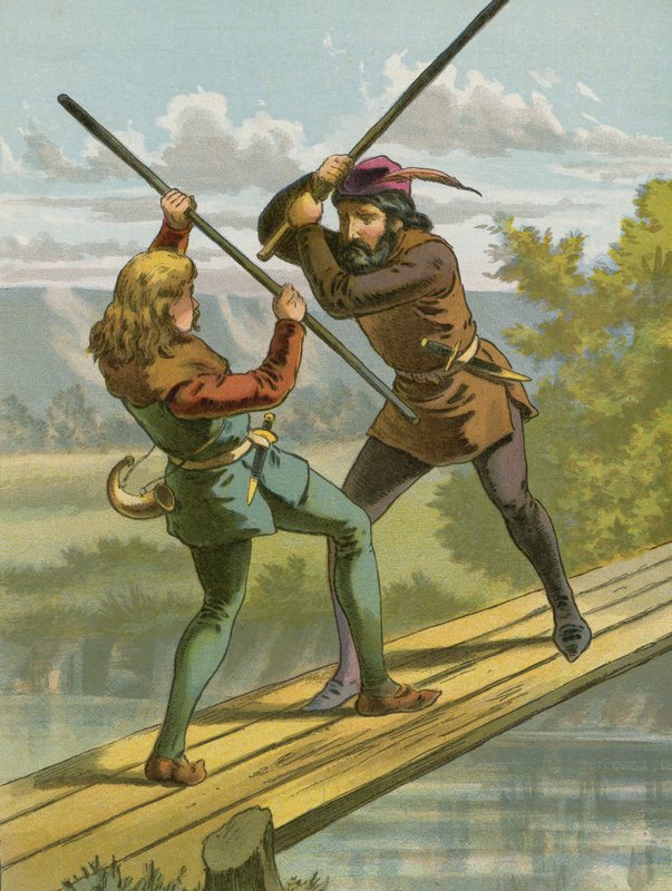 Robin Hoods harcol Little Johnnal alkotó: American School