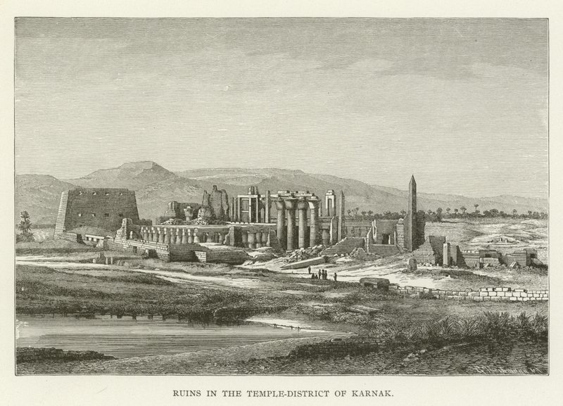 Romok a karnaki templomkerületben alkotó: American School