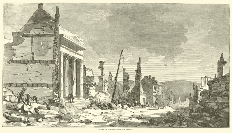 Richmond romjai, Main Street, 1865. április alkotó: American School
