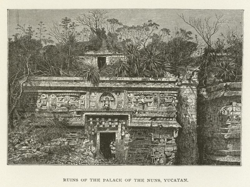 Az Apácák Palotájának romjai, Yucatan alkotó: American School