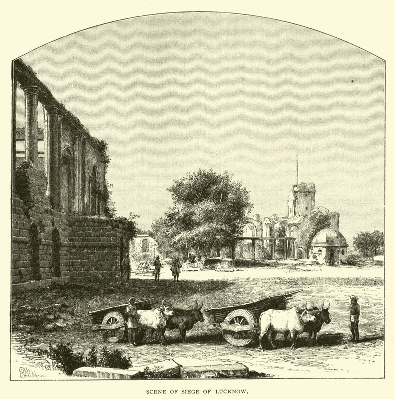 Lucknow ostromának jelenete alkotó: American School