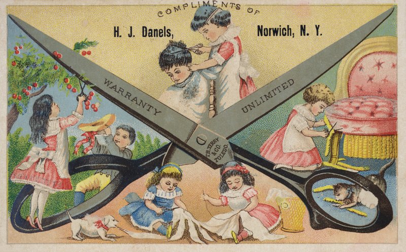 Az ollót számos munkához használják alkotó: American School