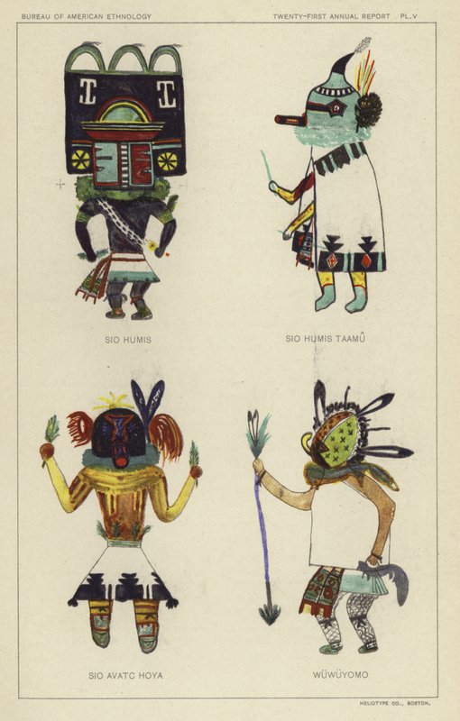 Sio Humis, Sio Humis Taamu, Sio Avatc Hoya, Wuwuyomo (színes litográfia) alkotó: American School