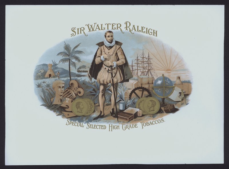 Sir Walter Raleigh, Tobaccos (chromolitho) alkotó: American School