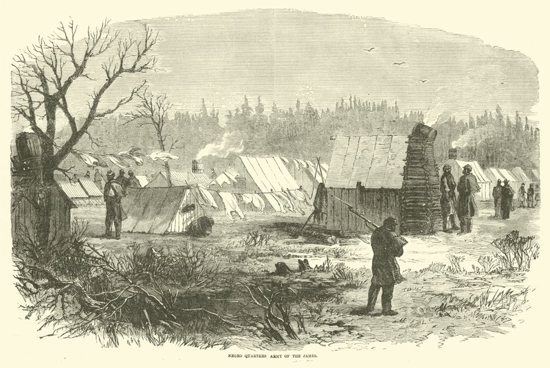 Slaves Quarters, Army of the James, 1865. március alkotó: American School
