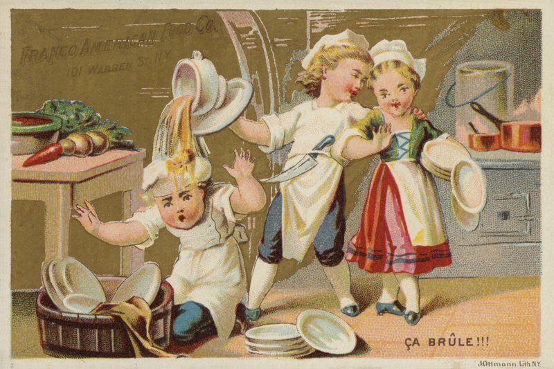 Leves ömlése a konyhai kézre! alkotó: American School