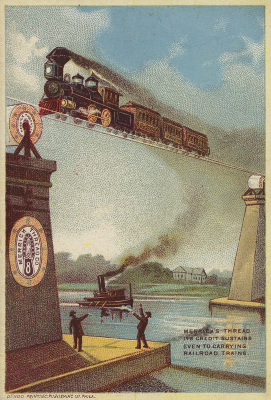 Steam Train Crossing River alkotó: American School